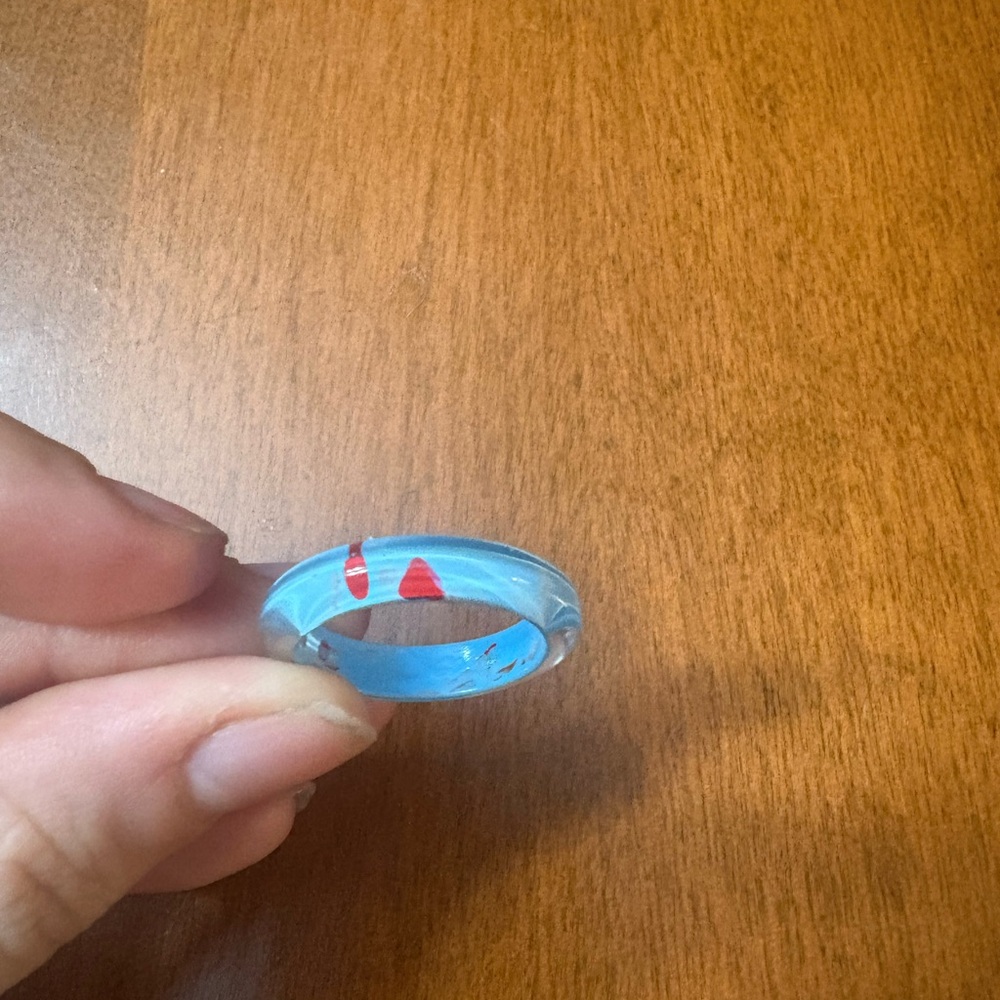 Amazon Blue and Red Women's Ring
